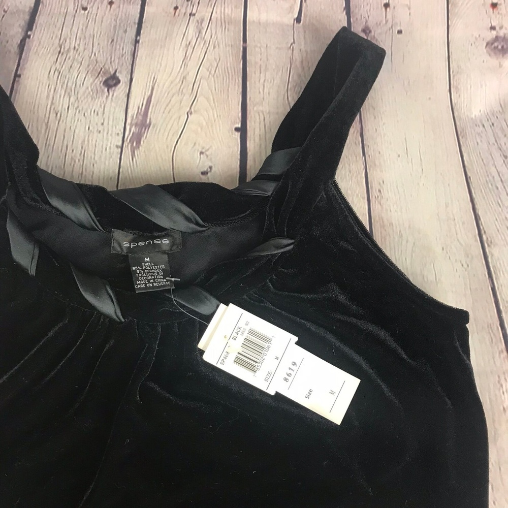 NWT Spense Sleeveless Black Blouse Size Medium - Picture 6 of 6